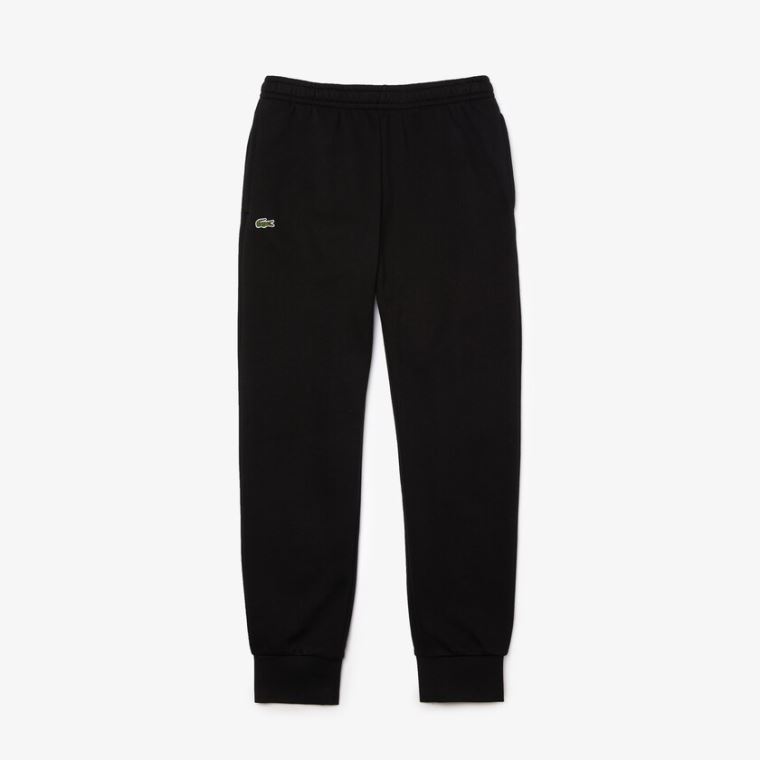 Lacoste SPORT Bavlněné Fleece Tenisové Sweatpants Černé | 4gROU7dv