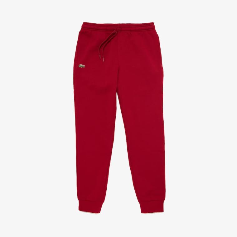 Lacoste SPORT Fleece Tenisové Sweatpants Tmavě Červené | vH53W5h7