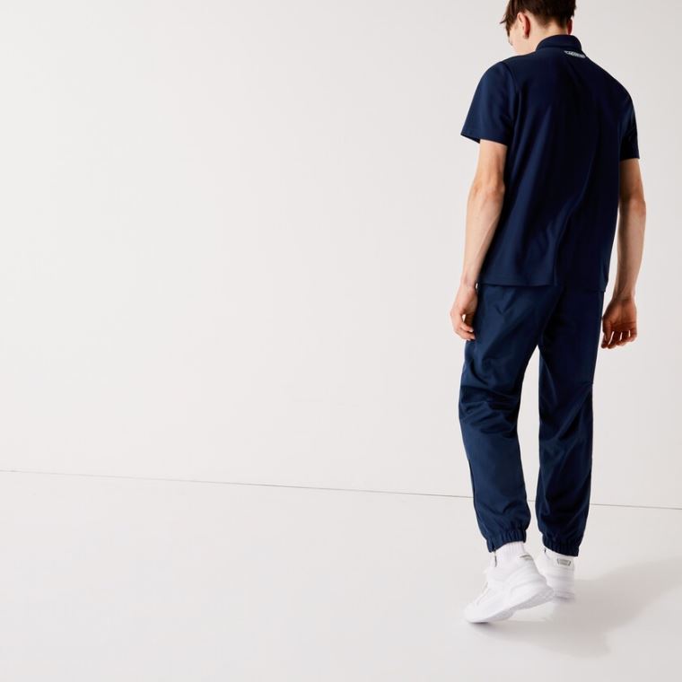 Lacoste SPORT Performance Side Zip Track Pants Tmavě Blankyt Blankyt | 4Z8xAq8f