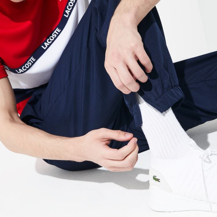 Lacoste SPORT Performance Side Zip Track Pants Tmavě Blankyt Blankyt | 4Z8xAq8f