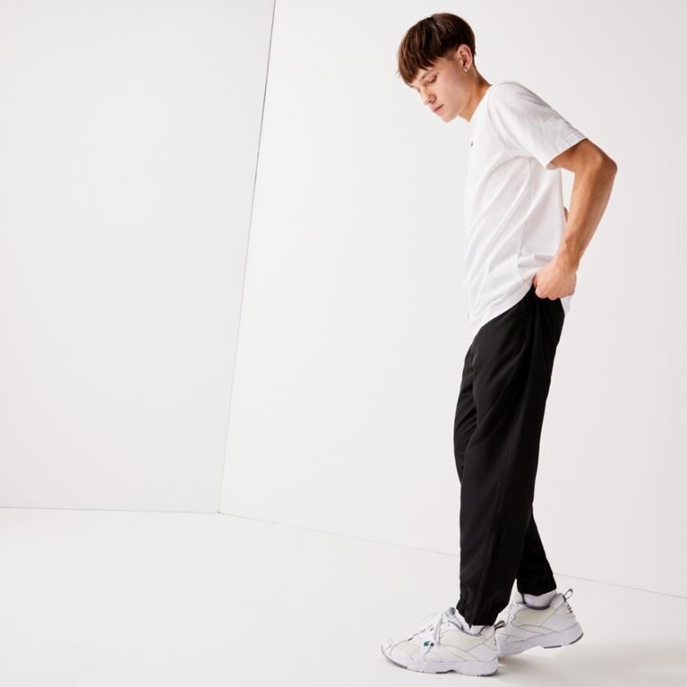 Lacoste SPORT Performance Side Zip Track Pants Černé | FQ5Grgpi