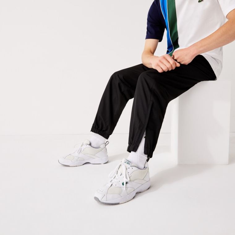 Lacoste SPORT Performance Side Zip Track Pants Černé | FQ5Grgpi