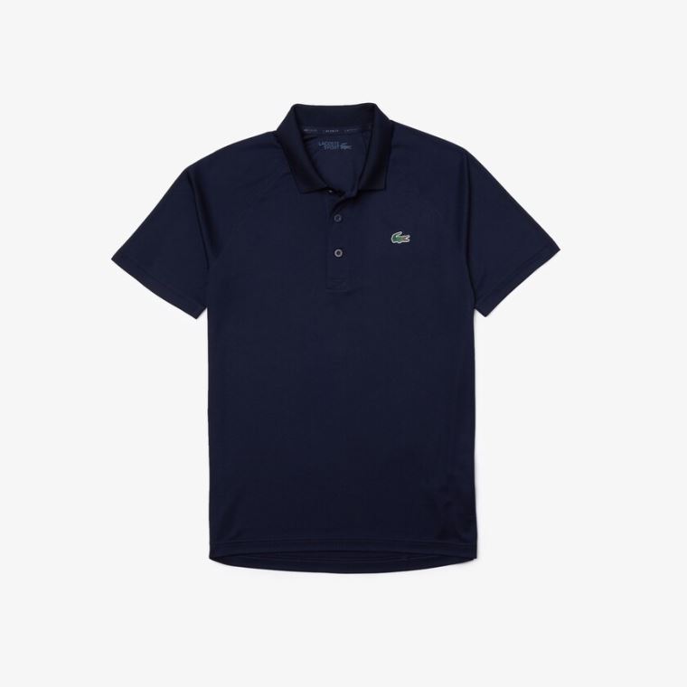 Lacoste SPORT Prodyšný Run-Resistant Interlock Polo Shirt Tmavě Blankyt Blankyt | DcbHzlAr