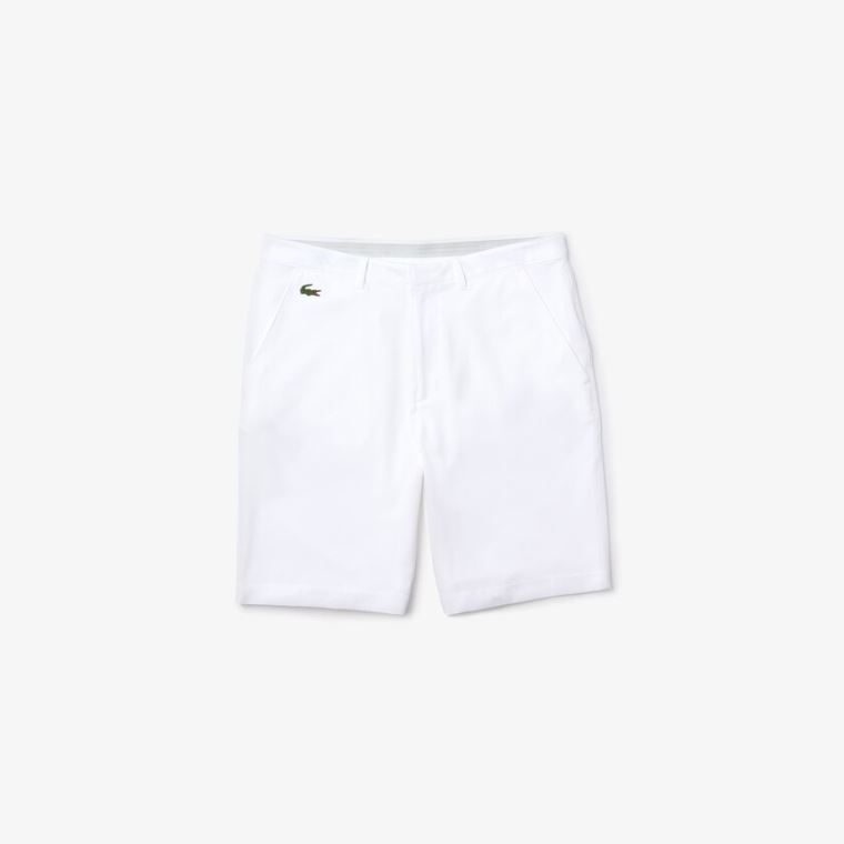 Lacoste SPORT Prodyšný Stretch Golfové Bermudas Bílé | YkAxZZaf