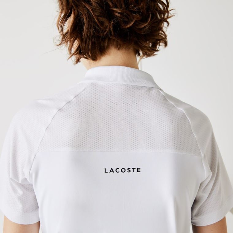 Lacoste SPORT Prodyšný Stretch Tenisové Polo Shirt Bílé Blankyt Zelene Černé | khpedLwK