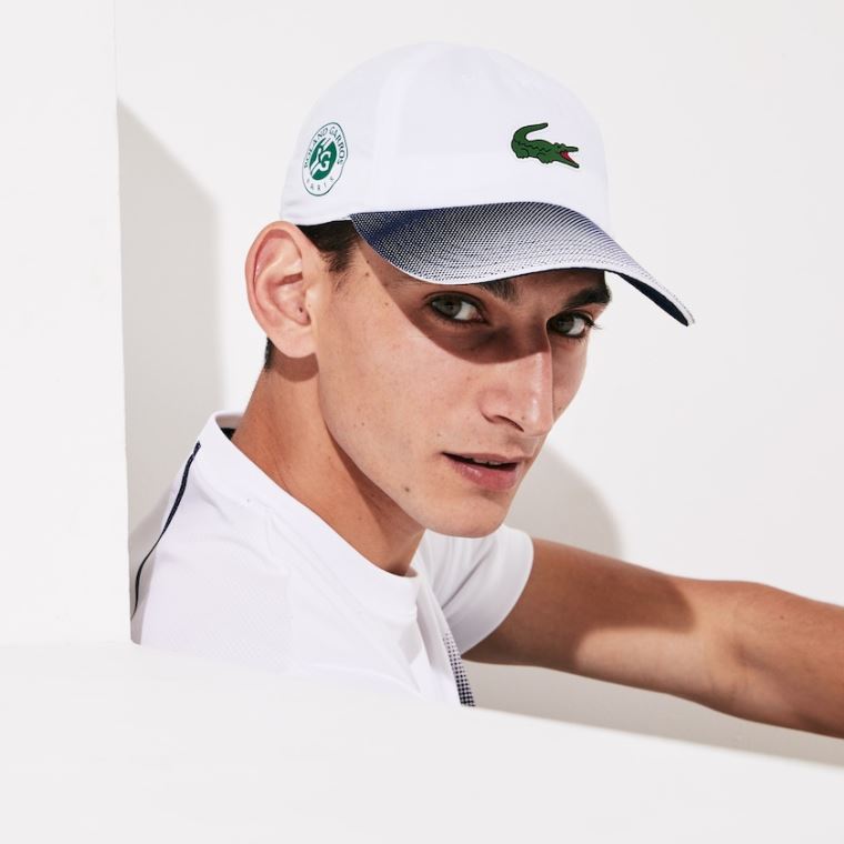 Lacoste SPORT Roland Garros Ombré Cap Bílé Tmavě Blankyt Blankyt | pi72y55u