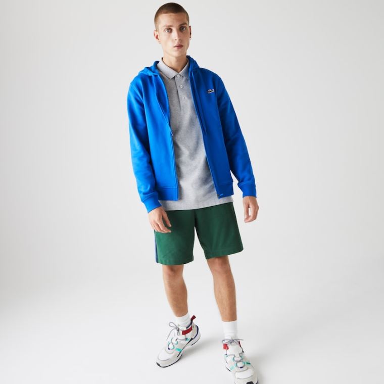 Lacoste SPORT S Kapucí Lehké Bi-material Sweatshirt Blankyt | L9xLMBrR