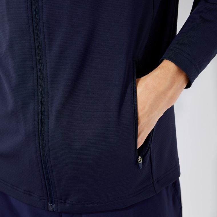 Lacoste SPORT Stretch Ergonomic Zippered Golfové Jacket Tmavě Blankyt Blankyt | HkFMQ9hp