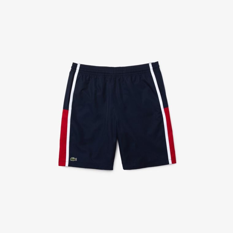 Lacoste SPORT Taffeta Tenisové Shorts Tmavě Blankyt Blankyt Červené Bílé | YNLG1Q7R