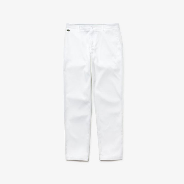 Lacoste SPORT Technical Gabardine Golfové Chino Pants Bílé | g5H3LZSo