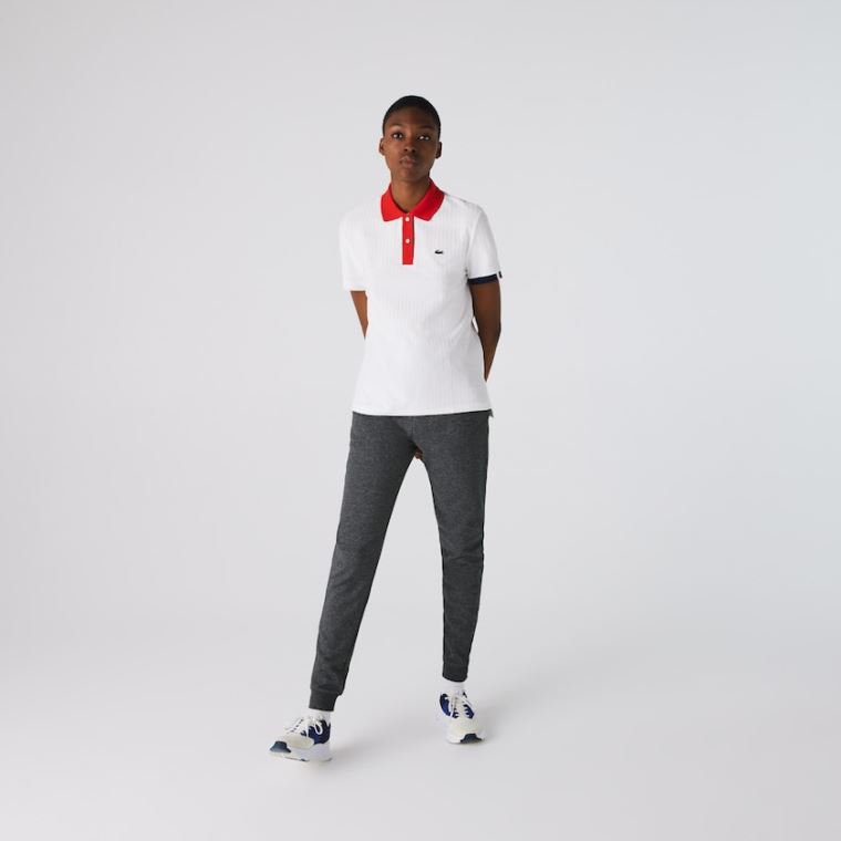 Lacoste SPORT Tenisové Fleece Trackpants Šedé | RE8uulxR