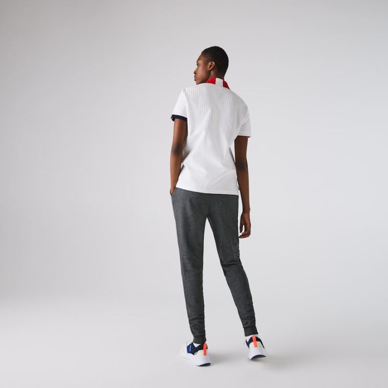 Lacoste SPORT Tenisové Fleece Trackpants Šedé | RE8uulxR