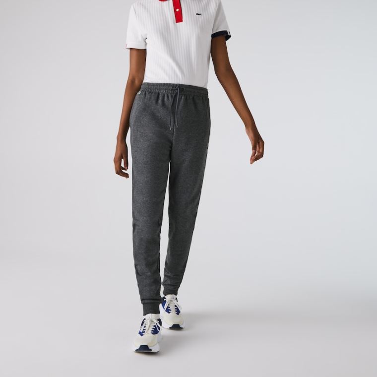 Lacoste SPORT Tenisové Fleece Trackpants Šedé | RE8uulxR