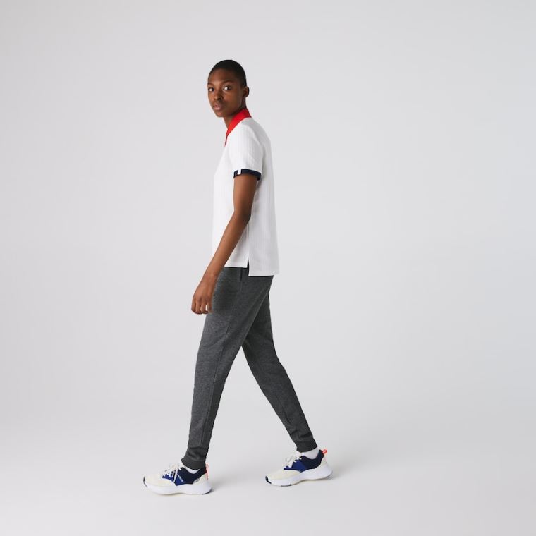 Lacoste SPORT Tenisové Fleece Trackpants Šedé | RE8uulxR