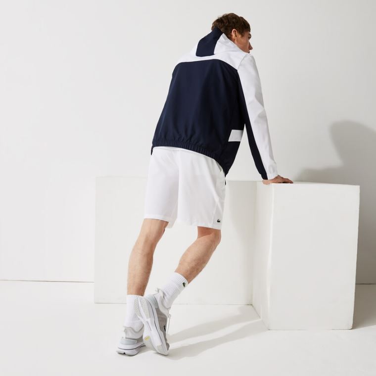 Lacoste SPORT Tenisové Stretch Shorts Bílé | YZw8QYiT