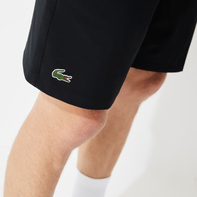 Lacoste SPORT Tenisové Stretch Shorts Černé | uikXyby3