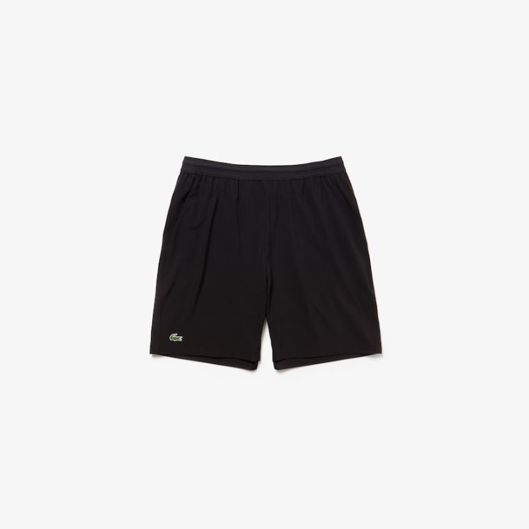 Lacoste SPORT Tenisové Stretch Shorts Černé | uikXyby3