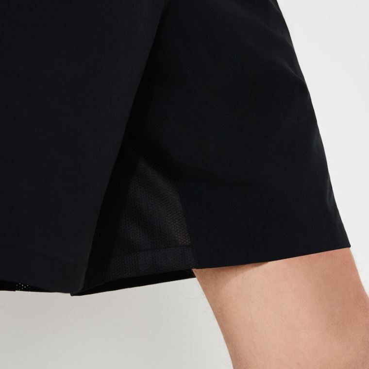 Lacoste SPORT Tenisové Stretch Shorts Černé | uikXyby3