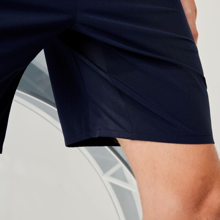 Lacoste SPORT x Novak Djokovic Stretch Taffeta Shorts Tmavě Blankyt Blankyt Bílé | MfM3PmIX