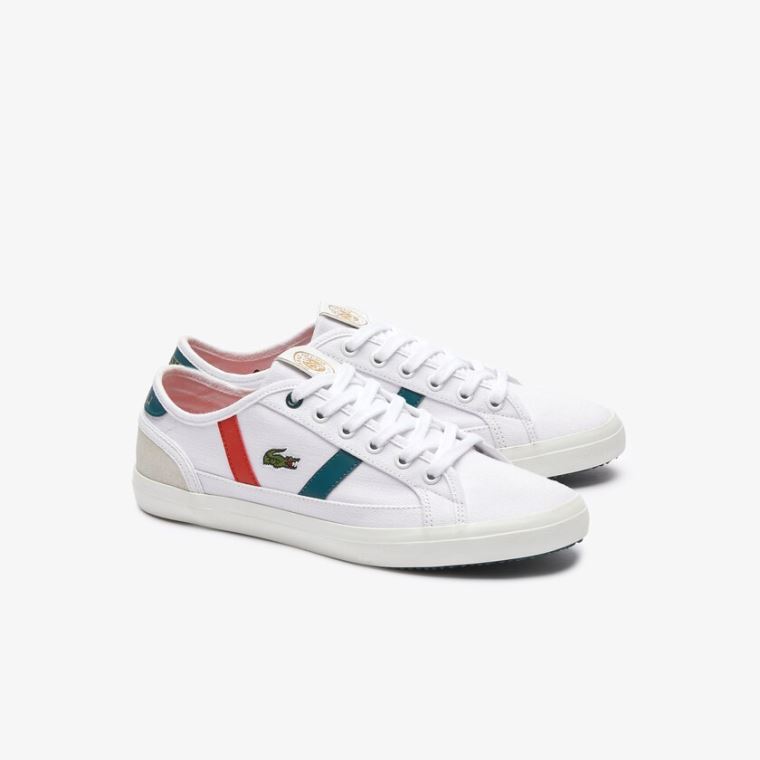 Lacoste Sideline Roland Garros Sneakers Bílé Zelene | Vuyv3Zcm