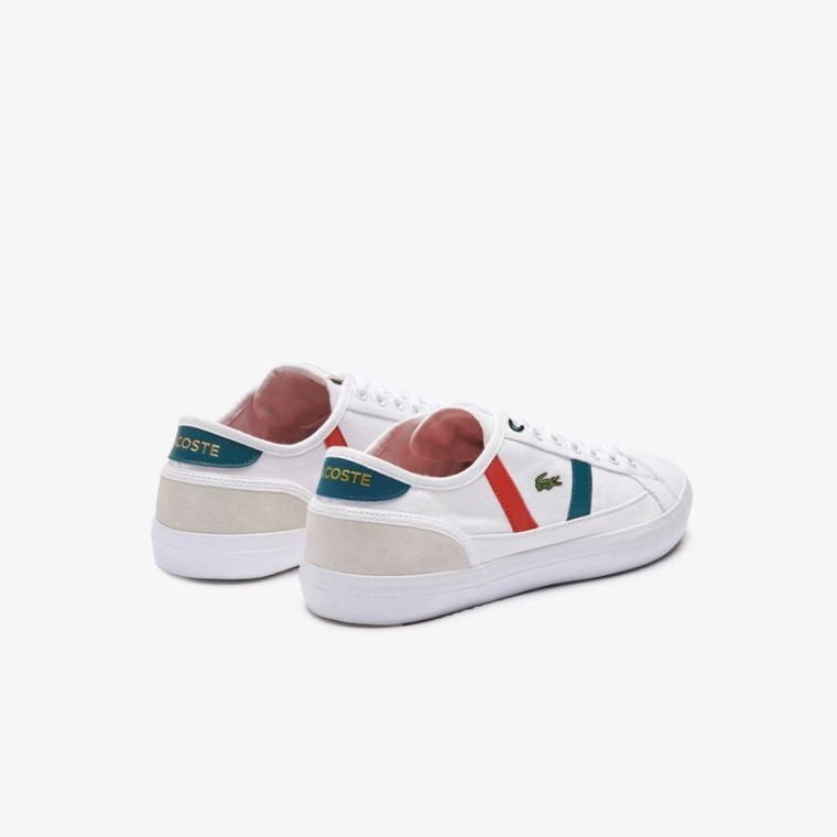 Lacoste Sideline Roland Garros Sneakers Bílé Zelene | Vuyv3Zcm