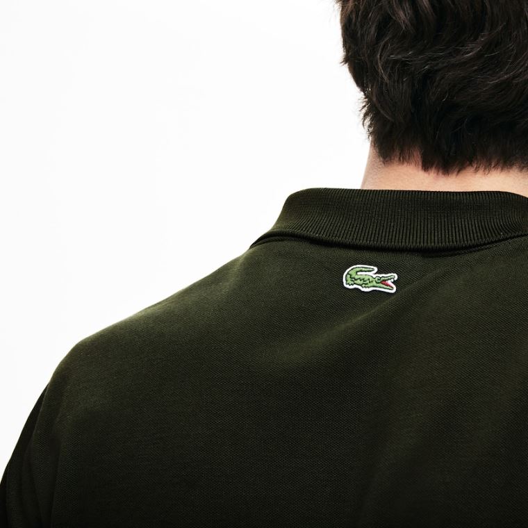 Lacoste Slim Fit Bavlněné Mini Piqué Polo Hnědožlutý Zelene Tmavě Blankyt Blankyt | qoNjp2Cx