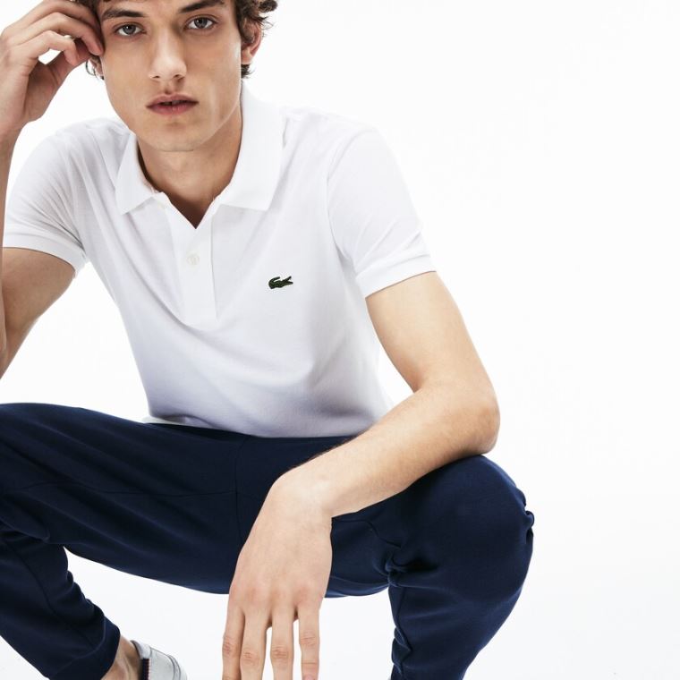 Lacoste Slim Fit Polo in Petit Piqué Bílé | z7cPFgVH