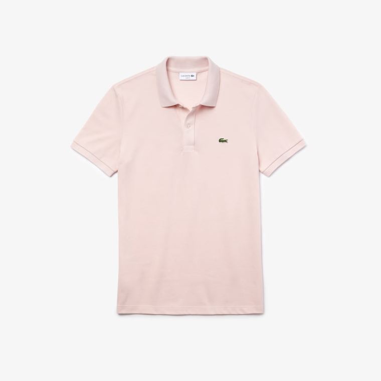 Lacoste Slim Fit Polo in Petit Piqué Světle Růžové | 0nLfdAOl