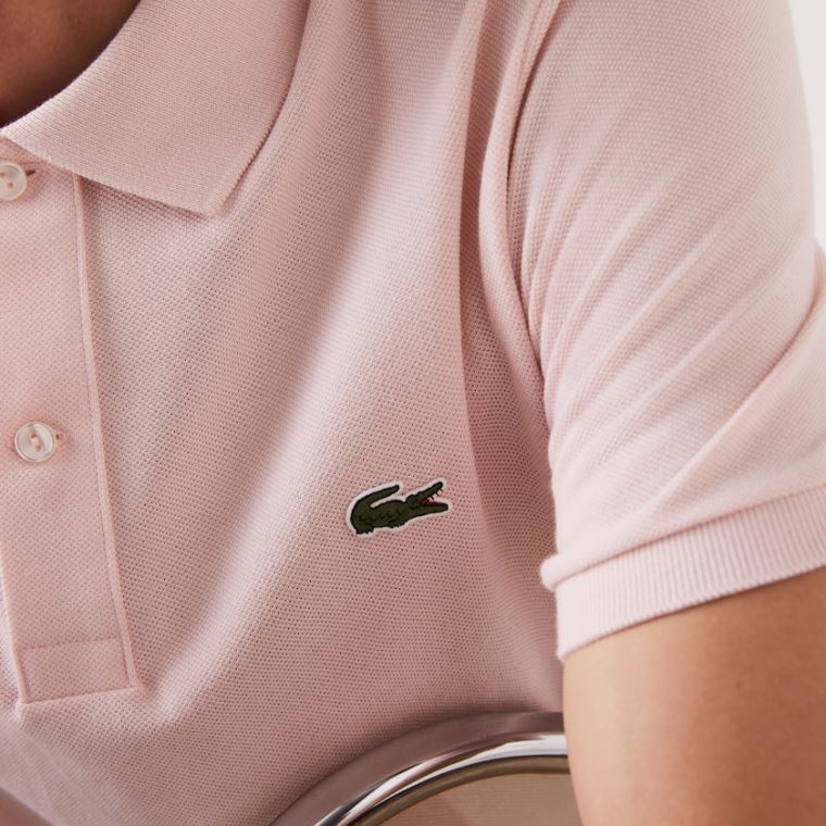 Lacoste Slim Fit Polo in Petit Piqué Světle Růžové | 0nLfdAOl