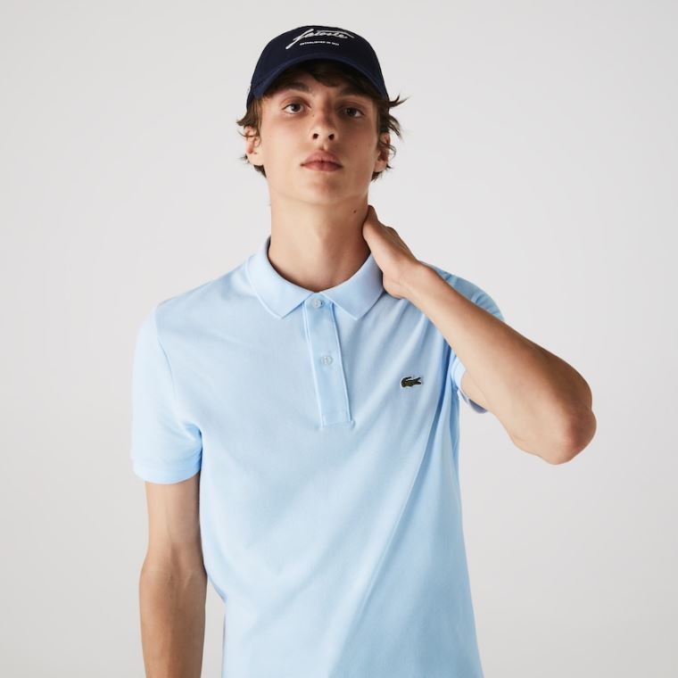 Lacoste Slim Fit Polo in Petit Piqué Světle Blankyt | yWJFiACw