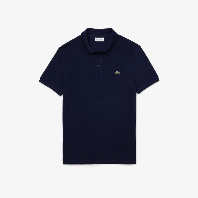 Lacoste Slim Fit Polo in Petit Piqué Tmavě Blankyt Blankyt | aSilV2BV