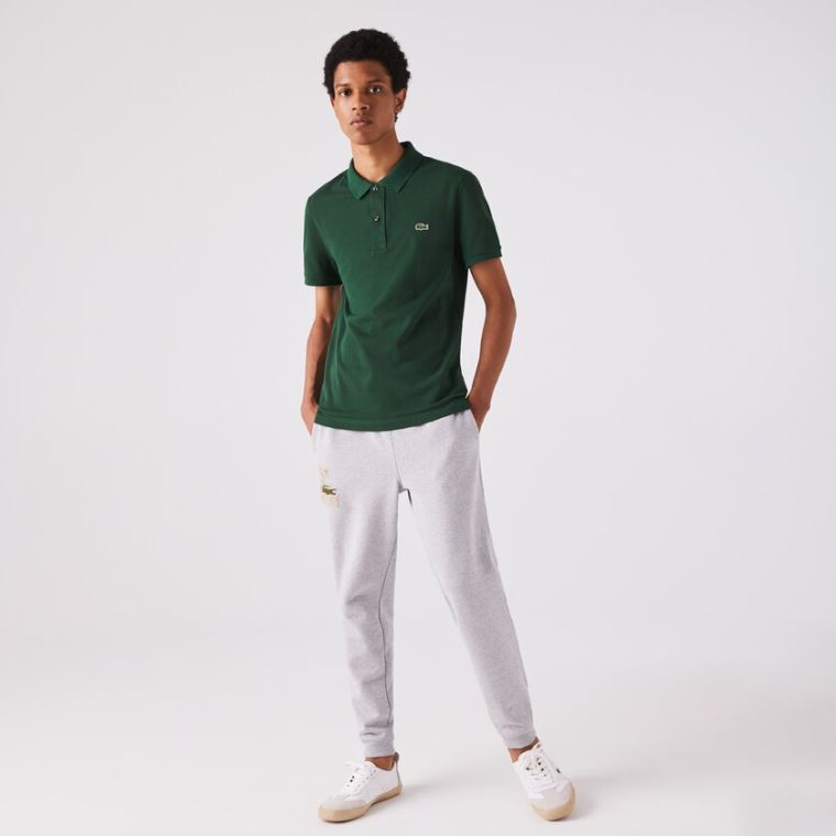 Lacoste Slim Fit Polo in Petit Piqué Zelene | ITG88UFX