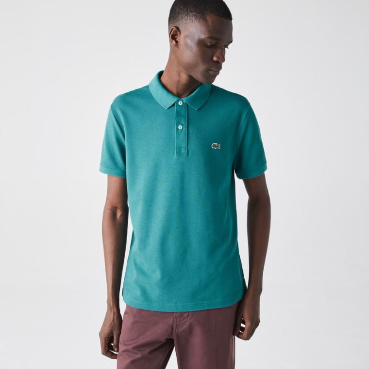 Lacoste Slim Fit Polo in Petit Piqué Zelene | aIrkm3Us