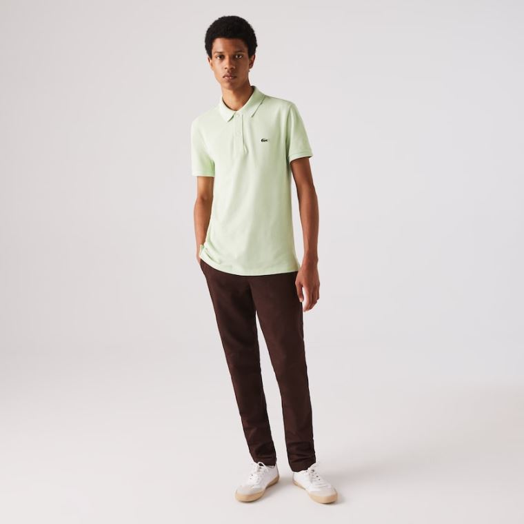 Lacoste Slim Fit Polo in Petit Piqué Zelene | fqGjSGng