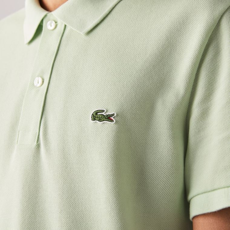 Lacoste Slim Fit Polo in Petit Piqué Zelene | fqGjSGng