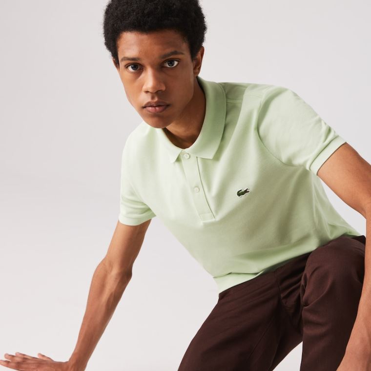 Lacoste Slim Fit Polo in Petit Piqué Zelene | fqGjSGng