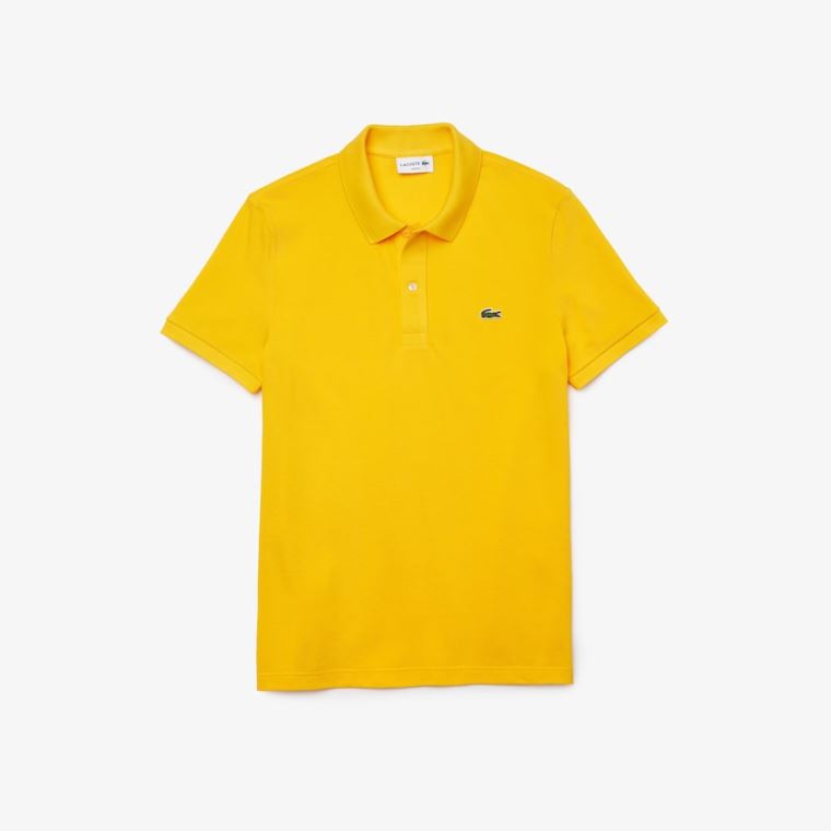 Lacoste Slim Fit Polo in Petit Piqué Žluté | UhLn9esc