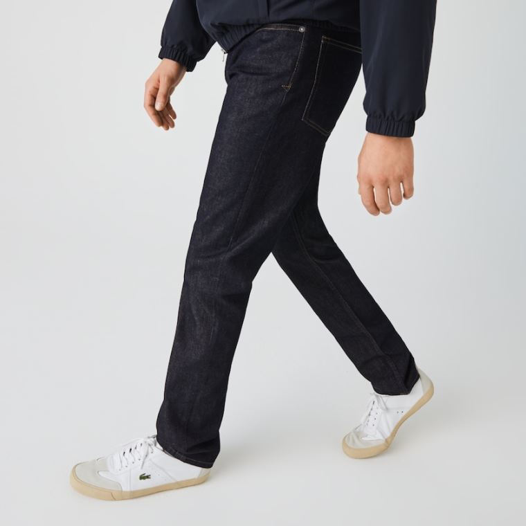 Lacoste Slim Fit Stretch Denim 5-Pocket Jeans Blankyt | TAbSYZtg