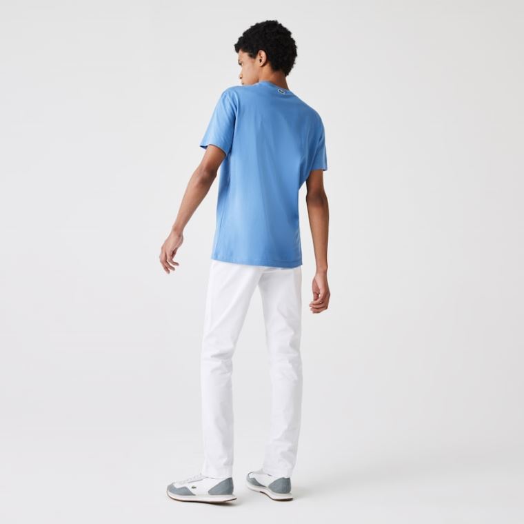 Lacoste Slim Fit Stretch Gabardine Chino Pants Bílé | eaNamQPC