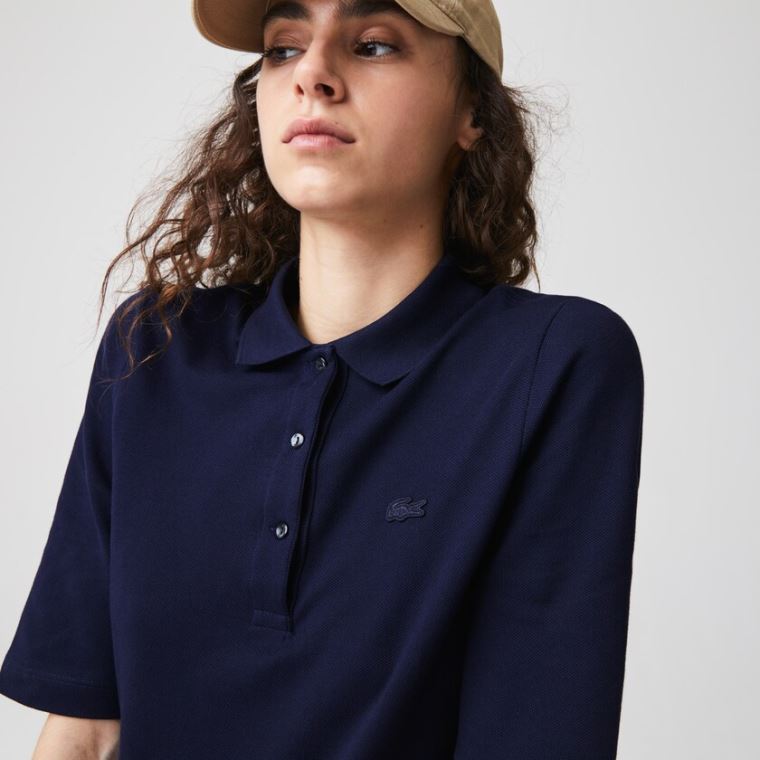 Lacoste Slim Fit Supple Bavlněné Polo Tmavě Blankyt Blankyt | G2vgelnx