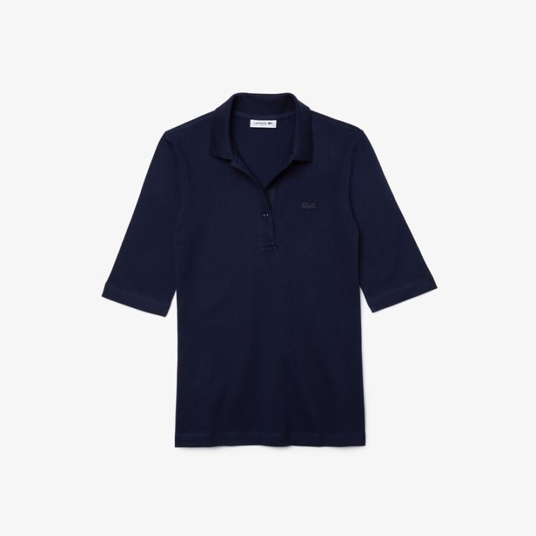 Lacoste Slim Fit Supple Bavlněné Polo Tmavě Blankyt Blankyt | G2vgelnx