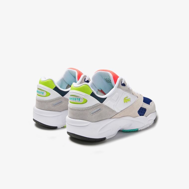 Lacoste Storm 96 LO Colourblock Textilní Sneakers Světle Šedé Světle Zelene | CPJDIzUz