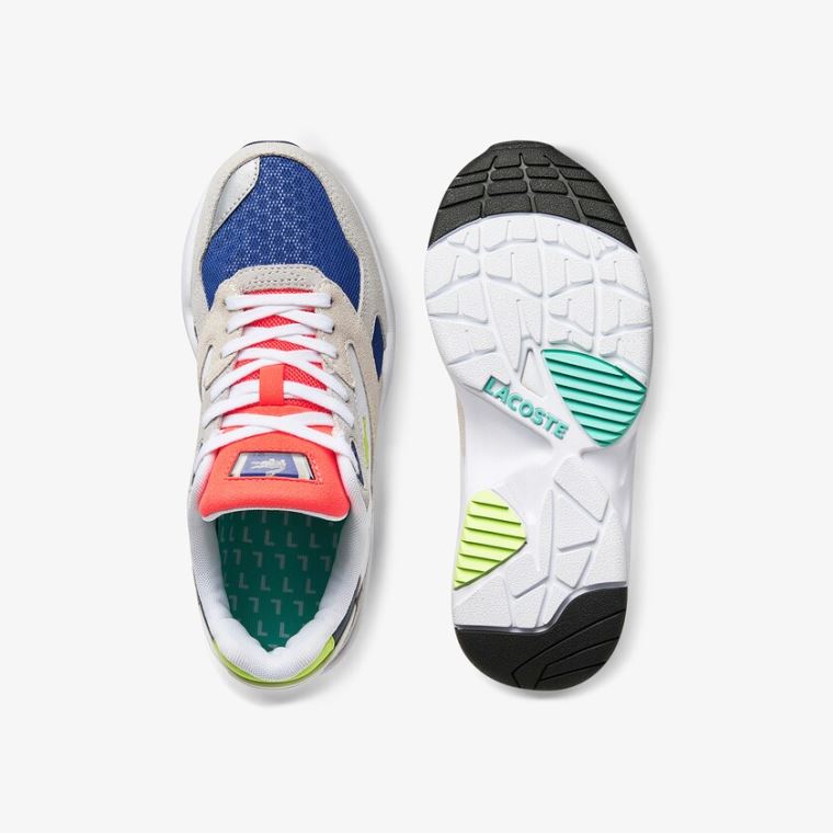 Lacoste Storm 96 LO Colourblock Textilní Sneakers Světle Šedé Světle Zelene | CPJDIzUz