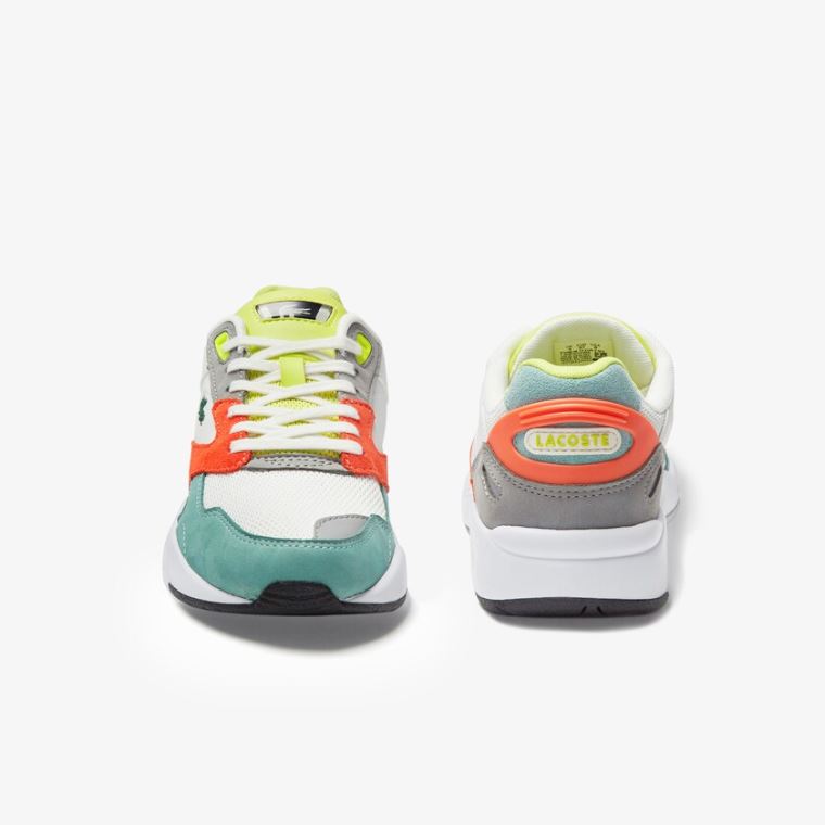 Lacoste Storm 96 LO Mesh and Læder Sneakers Oranžové Světle Zelene | TQKMsbQm