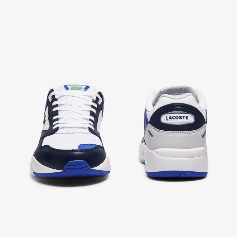 Lacoste Storm 96 Lo Mesh Colour-Pop Sneakers Bílé Tmavě Blankyt | CKmktuEm