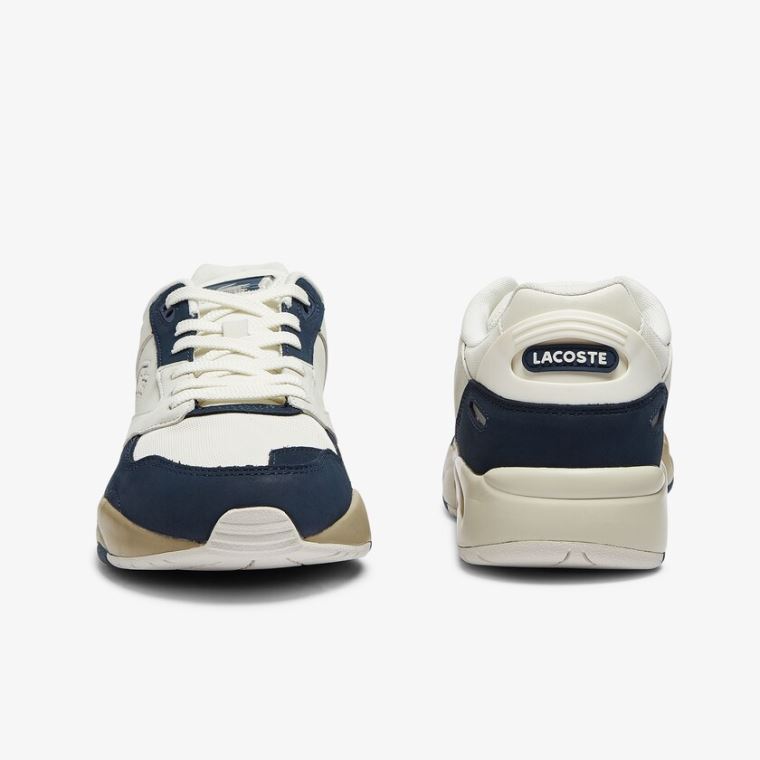 Lacoste Storm 96 Lo Nubuck Læder Sneakers Bílé Tmavě Blankyt | anBUkKlZ