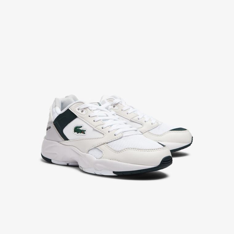 Lacoste Storm 96 Lo Syntetická and Læder Sneakers Bílé | 9Grb1gZd