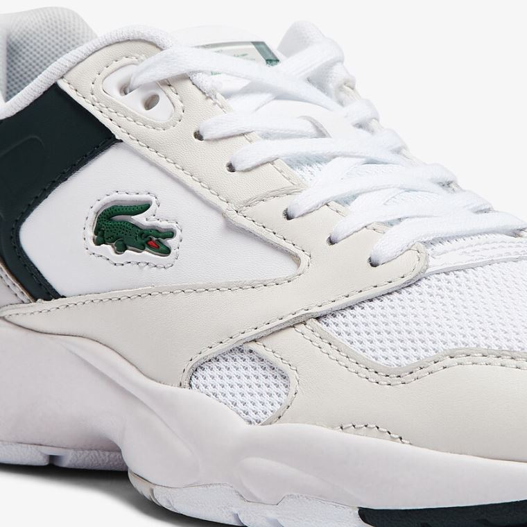 Lacoste Storm 96 Lo Syntetická and Læder Sneakers Bílé | 9Grb1gZd