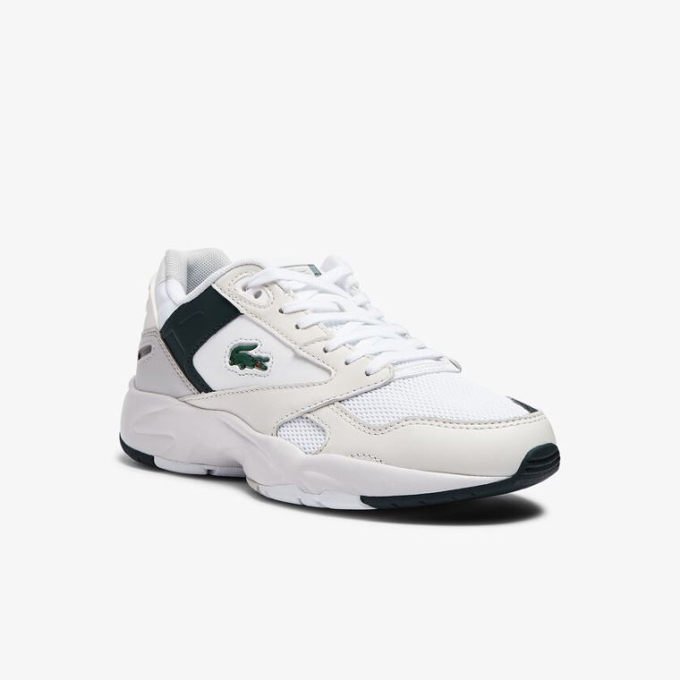 Lacoste Storm 96 Lo Syntetická and Læder Sneakers Bílé | 9Grb1gZd