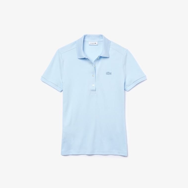 Lacoste Stretch Bavlněné Piqué Polo Shirt Světle Blankyt | 5AhLZeXJ